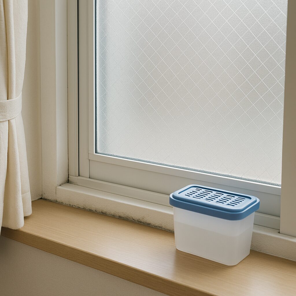 窓枠のカビ予防に使う結露対策と除湿グッズ