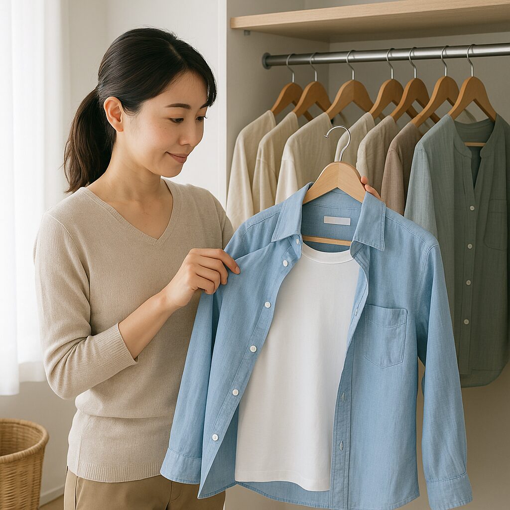 汗ジミ予防のためインナーを活用した服装の工夫