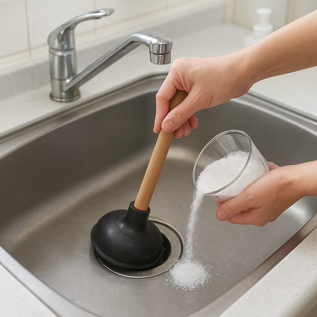 キッチン排水口のつまりを解消する具体的な方法