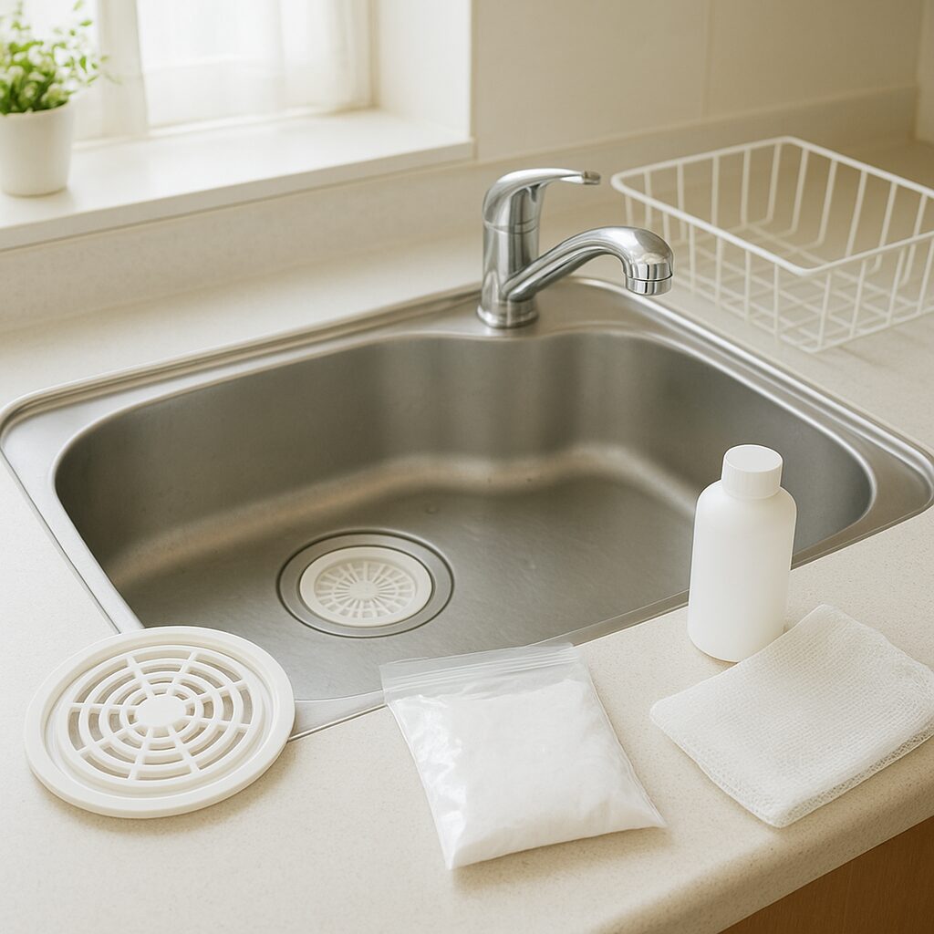 シンクのぬめり予防に使う日用品と便利グッズ