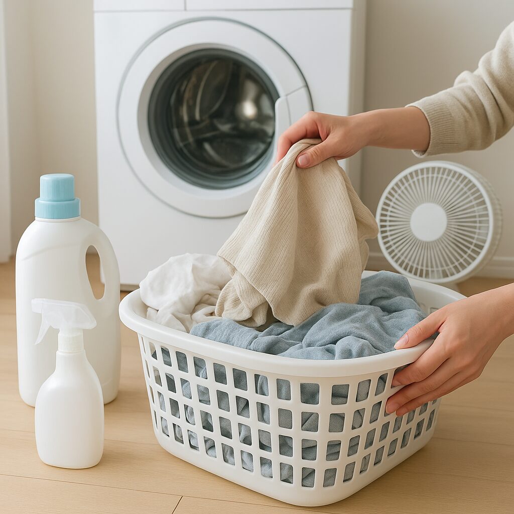 洗濯物の生乾き臭を取るための具体的な対処方法のイメージ