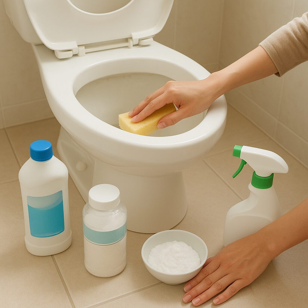 トイレの黄ばみ対処に使う洗剤と道具