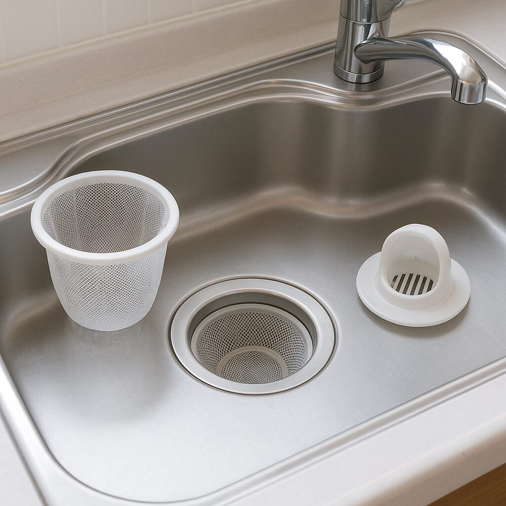 キッチン排水口のぬめりを防ぐための予防状態